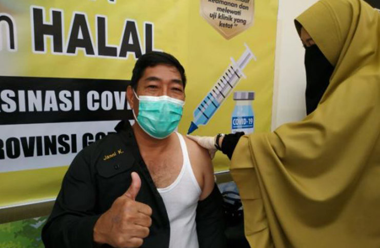 Nakes di Dinas Kesehatan Gorontalo Mulai Divaksin (Tambahan)