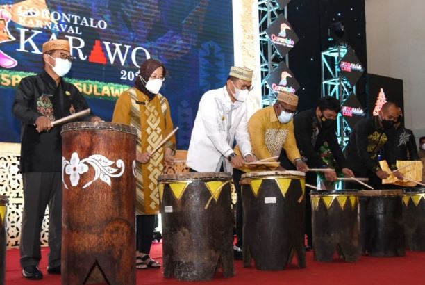 Pj Gubernur Buka Gorontalo Karnaval Karawo Tahun 2022 60dtk