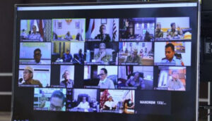 Gubernur Gorontalo Pimpin Rapat Forkopimda Lewat Video Conference