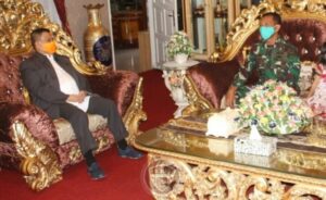 Masa Tugas Berakhir, Danlanal Gorontalo Pamit ke Wakil Gubernur