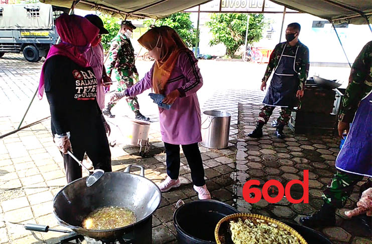 Peduli Covid-19, Forkopimda Cilacap Adakan Dapur Lapangan di Majenang