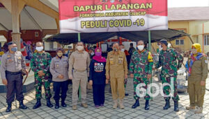 Peduli Covid-19, Forkopimda Cilacap Adakan Dapur Lapangan di Majenang (Utama)