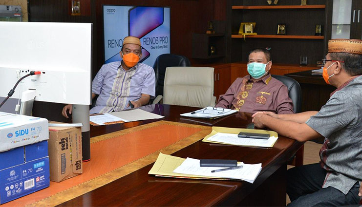 Wakil Gubernur Gorontalo Ikuti Web Seminar Ketahanan Pangan