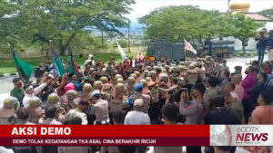 Demo Penolakan Kedatangan TKA China Berlangsung Ricuh