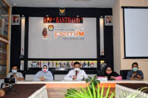 Konferensi Pers KPU Kabupaten Bone Bolango