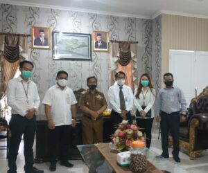 Bupati Gorontalo Utara, Indra Yasin Saat Silaturahim dengan Pihak BRI