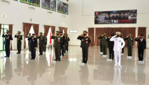 Idris Rahim Ikuti Upacara HUT Ke – 75 TNI Secara Virtual