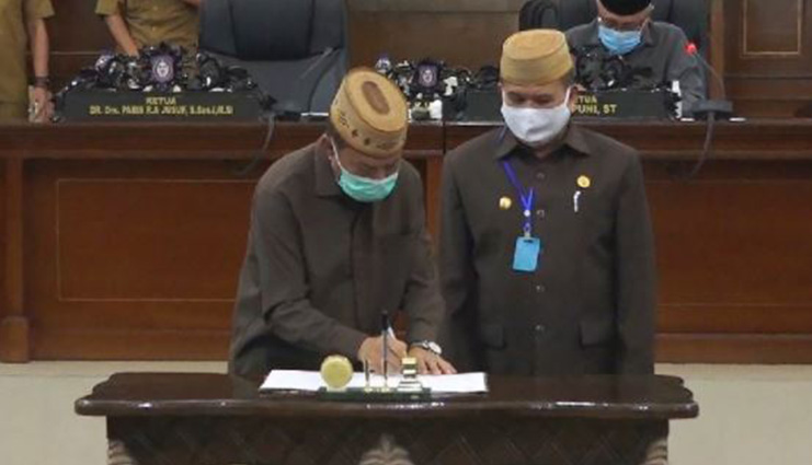 DPRD Provinsi Gorontalo Tetapkan Program Pembentukan Perda Tahun 2021