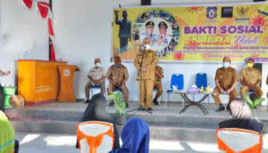 1500 KPM di Telaga dan Telaga Jaya Terima Bantuan Pangan Bersubsidi
