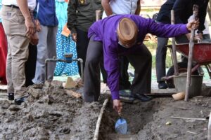 Peletakan Batu Pertama Rumah Sejahtera di Gorontalo Utara