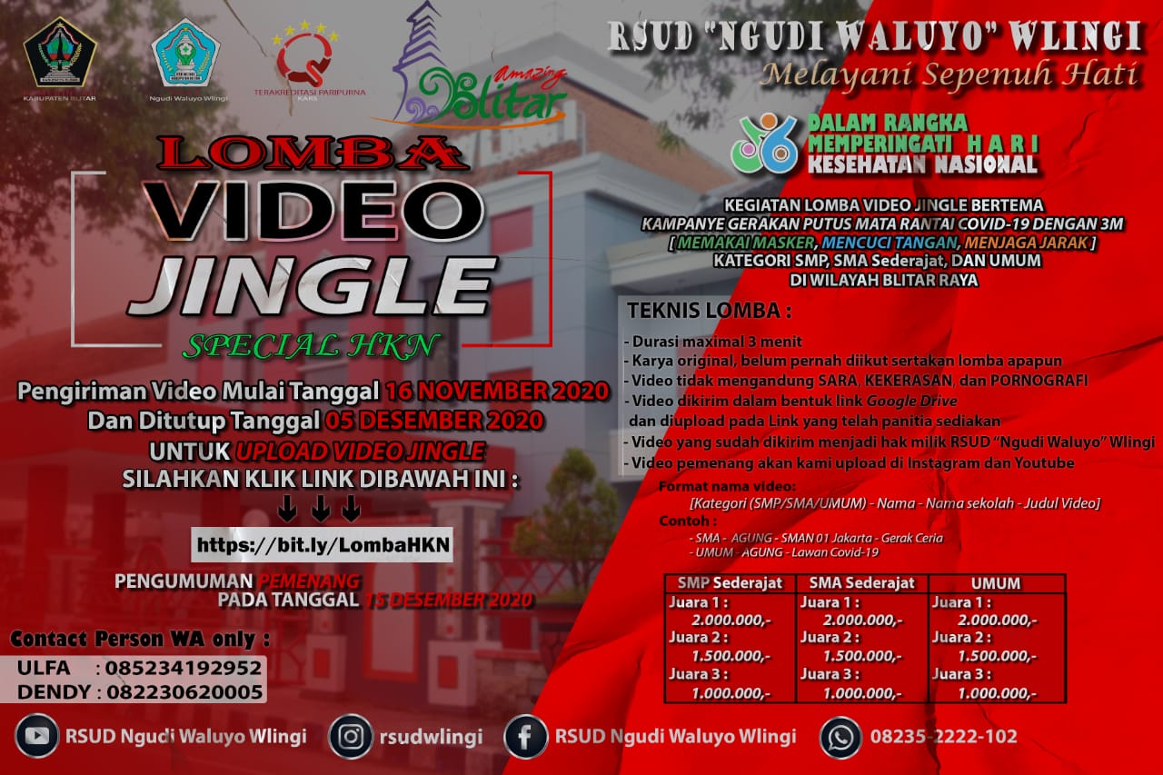 Jadwal Lomba Video Jingle dan Lomba Gerakan 3M