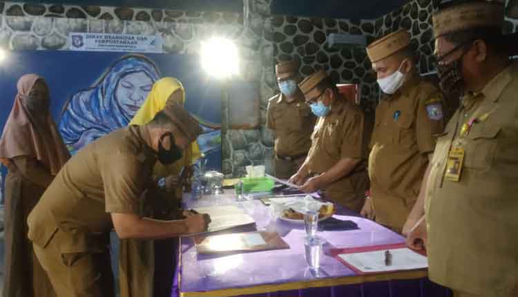 Serah Terima Jabatan di Lingkungan Dinas Arpus Provinsi Gorontalo