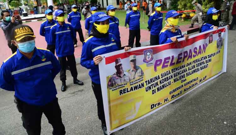 Relawan dan Peralatan Bantu dari Gorontalo Dikirim ke Sulawesi Barat