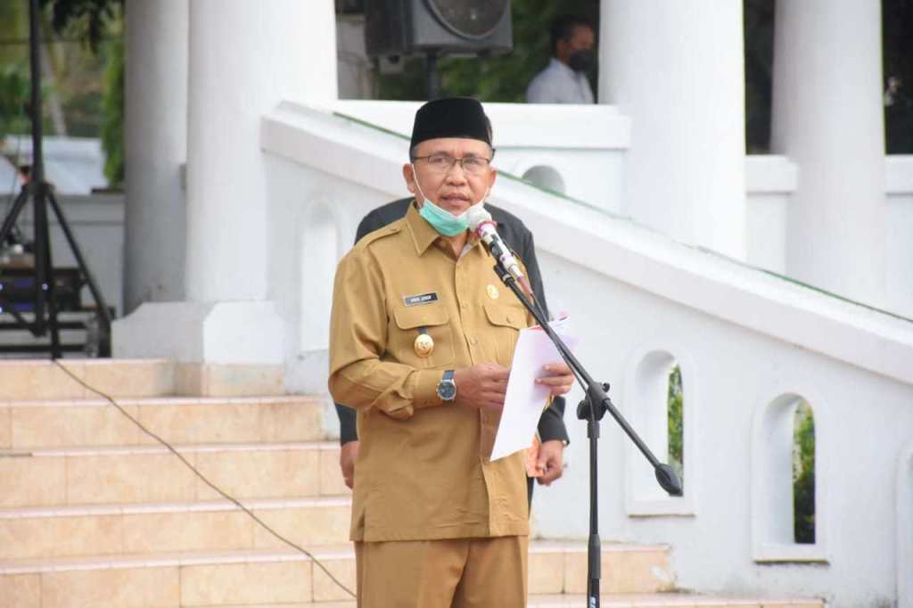 Anas Yusuf Pimpin Apel Awal Tahun