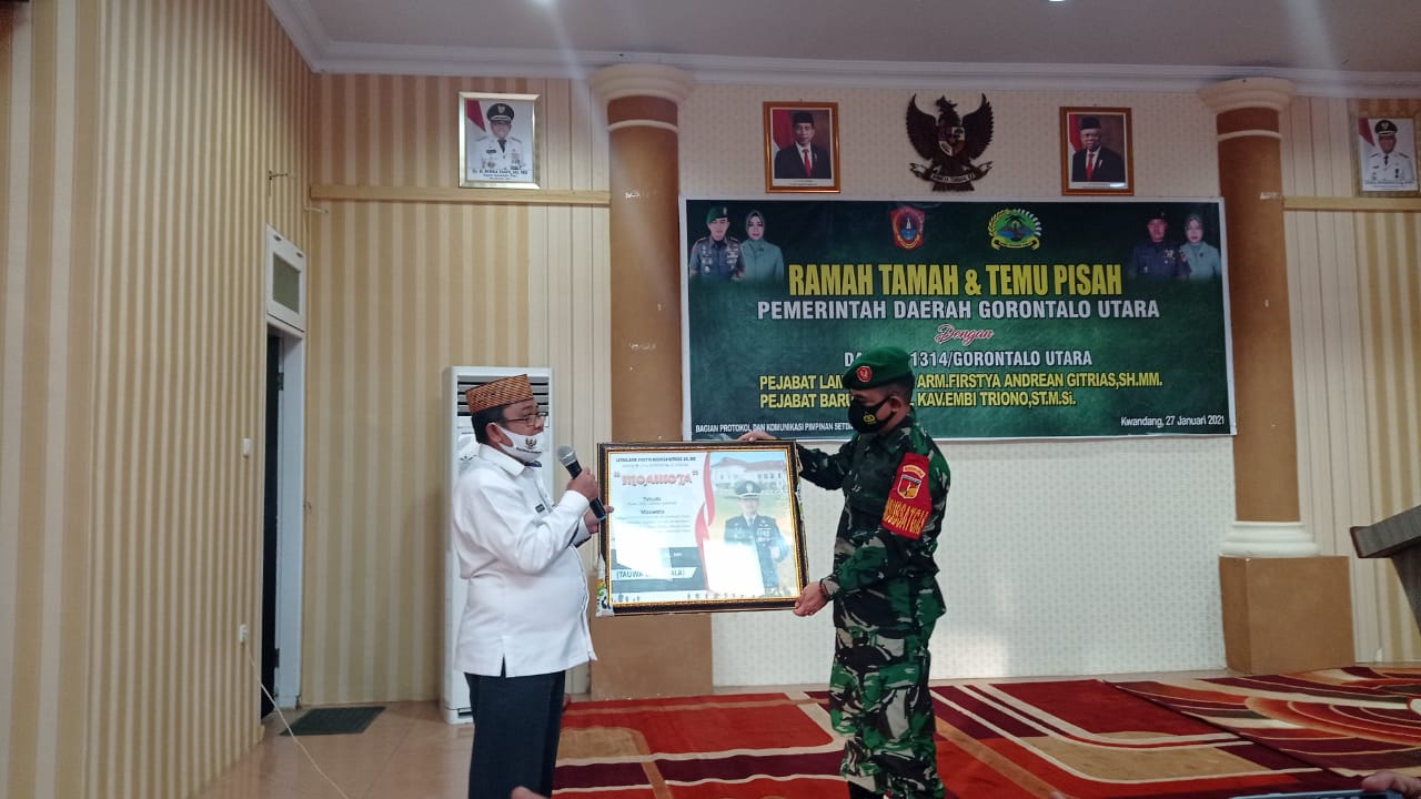 Indra Yasin dan Dandim Gorut