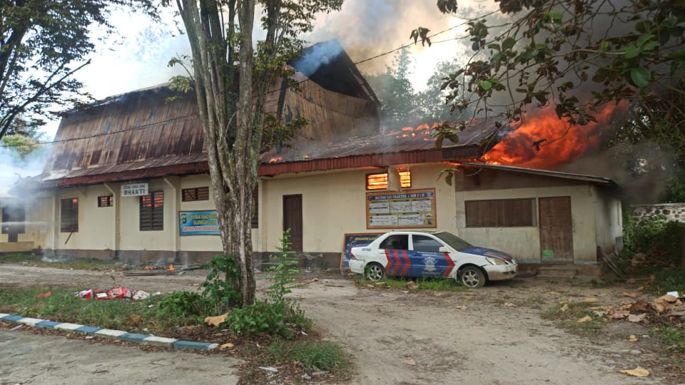 Gedung Serba Guna Bhakti Polres Gorontalo Alami Kebakaran