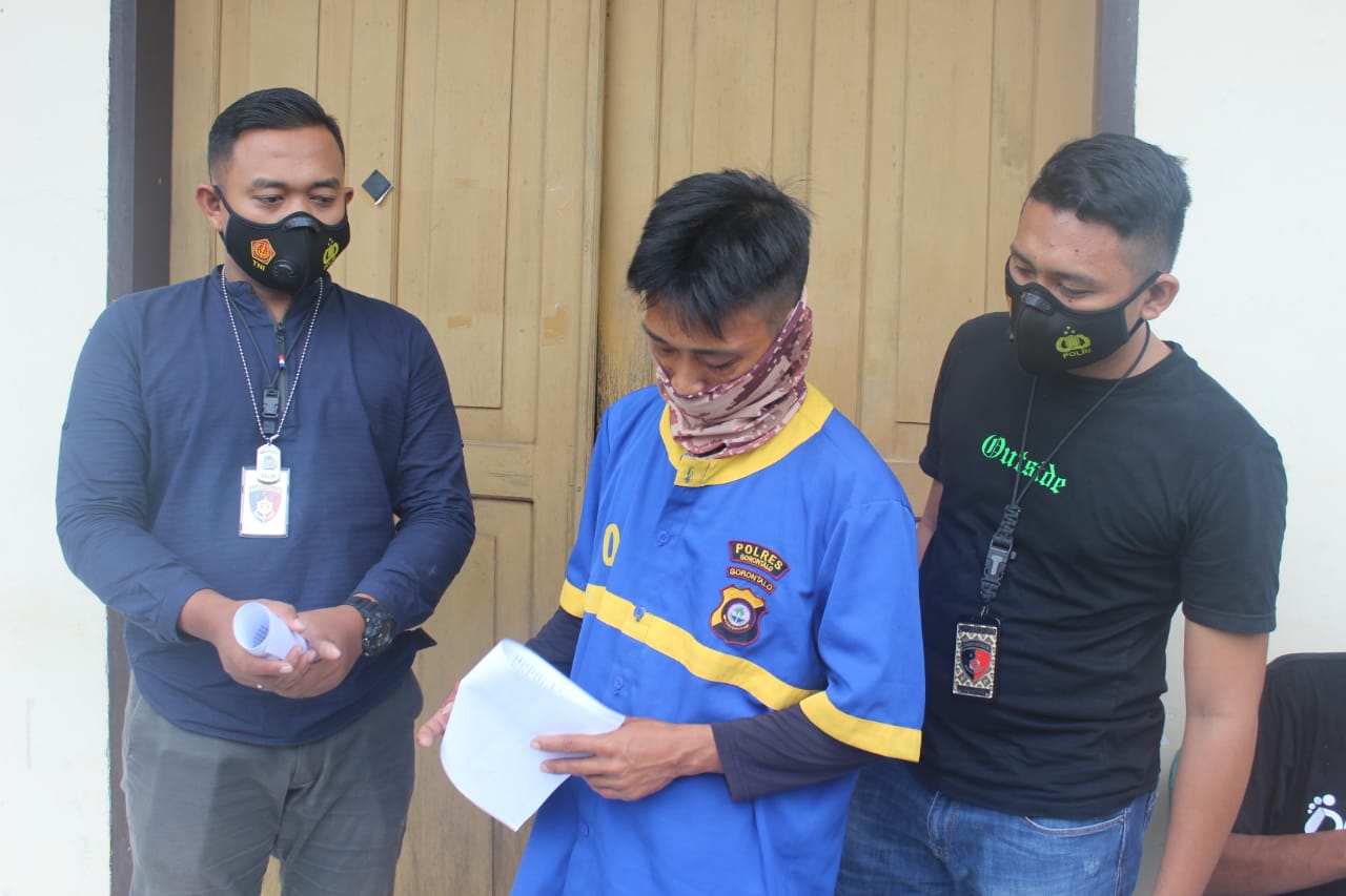 Tersangka kasus pelecehan seksual terhadap perempuan berusia 11 tahun hingga hamil 8 bulan