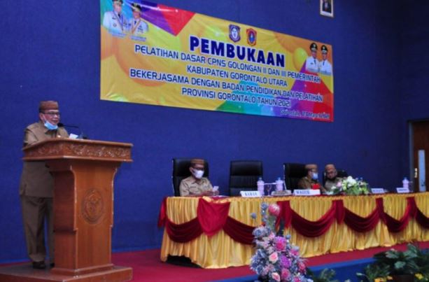 Pelatihan Dasar CPNS Golongan II dan III Dibuka Wakil Gubernur Gorontalo