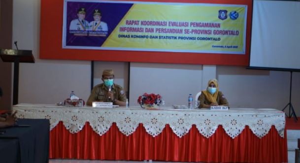 Tingkatkan Persandian dan Keamanan Informasi, Diskominfo Gorontalo Gelar Rapat Koordinasi