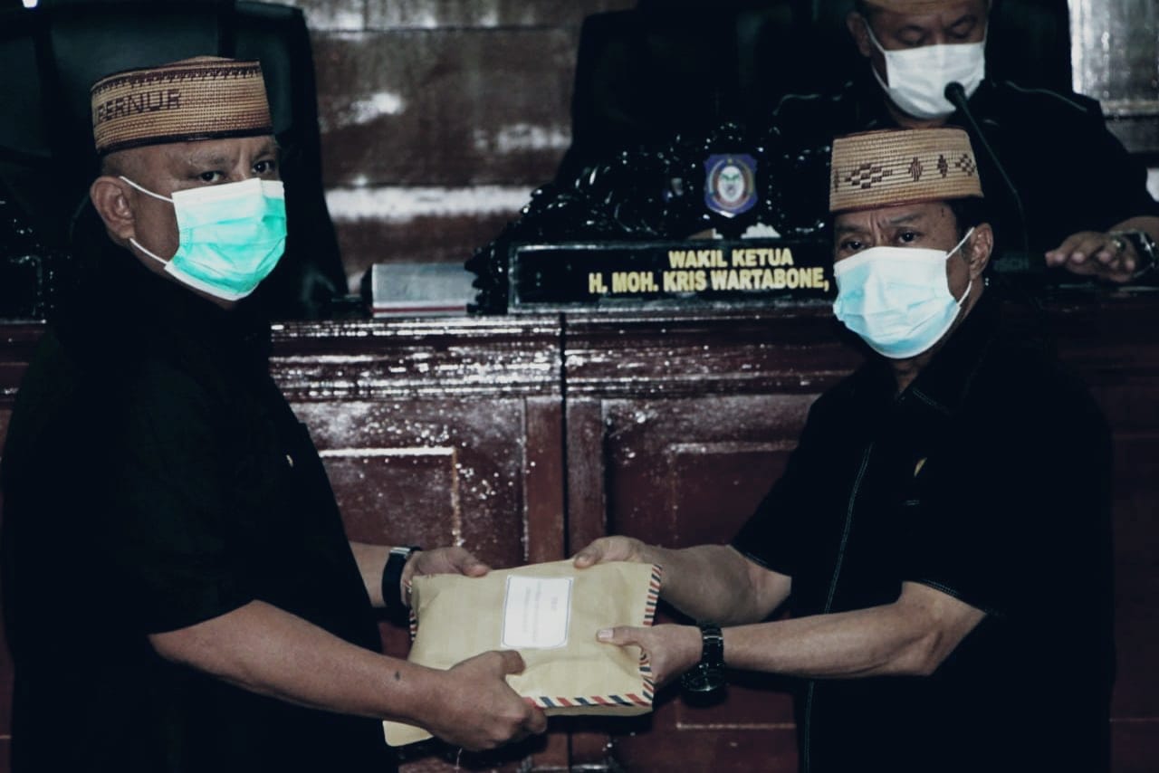 DPRD Provinsi Terima LKPJ Gubernur Gorontalo Tahun 2020