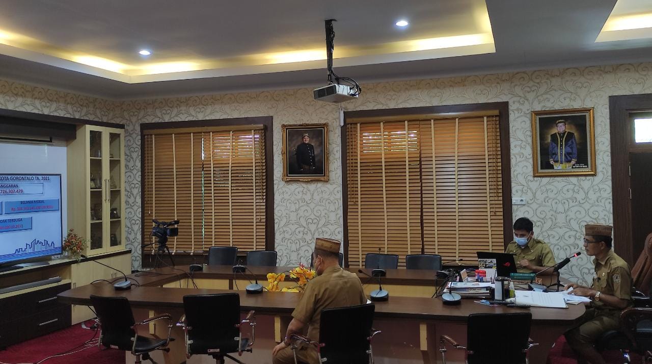 Kepada Gubernur, Pemerintah Kota Gorontalo Paparkan Realisasi Anggaran Tahun 2020