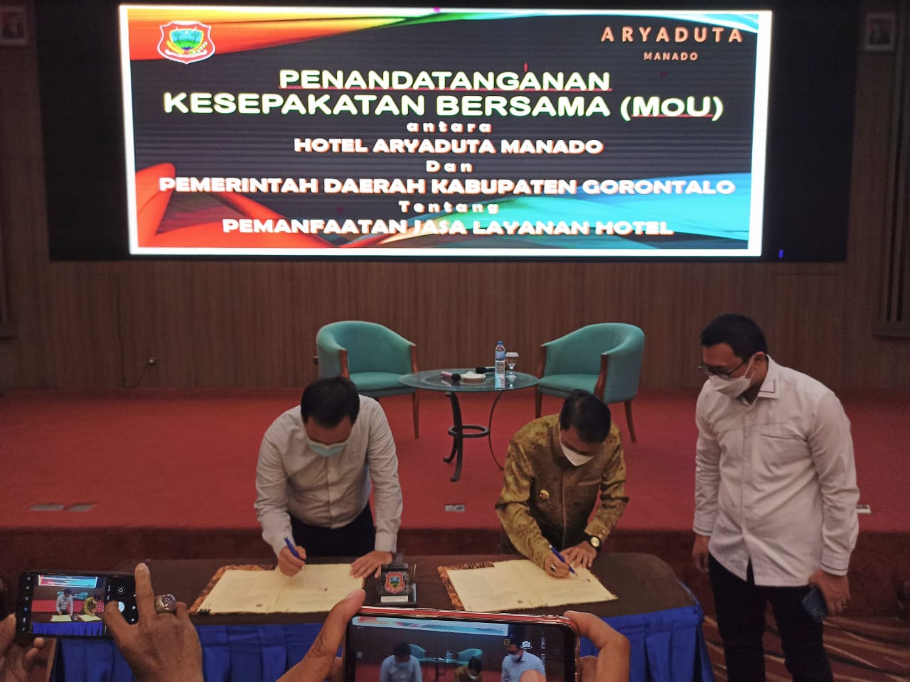 Pemkab Gorontalo Jalin Kerjasama dengan Hotel Aryaduta Manado