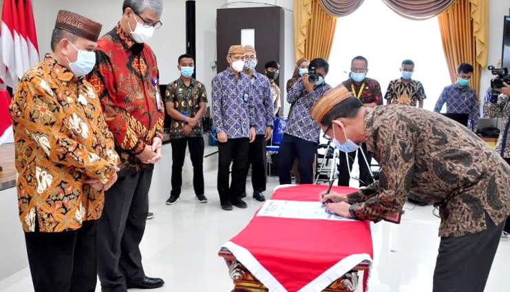 BPKP dan Inspektorat Gorontalo Tanda Tangan Rencana Aksi Pengawasan