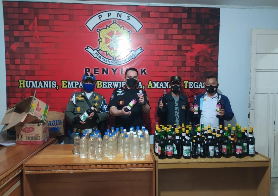 Pemerintah Kota Gorontalo Gerak Cepat Amankan Ratusan Botol Miras