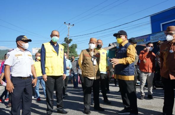 Pasar Kampung Bugis Mulai Dispilin dengan Protokol Kesehatan Covid-19