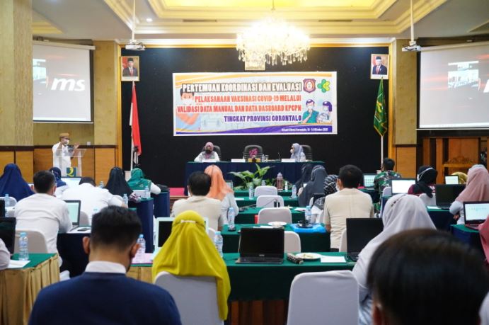 Data Cakupan Vaksinasi Covid-19 di Gorontalo divalidasi