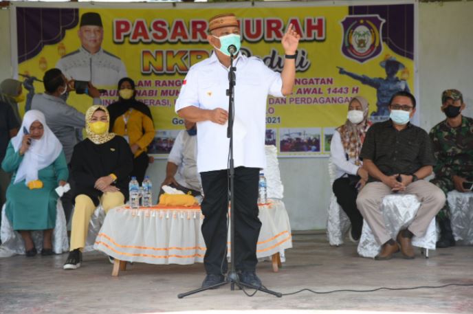 Pasar Murah NKRI Peduli di Limboto Diserbu Warga (Utama)