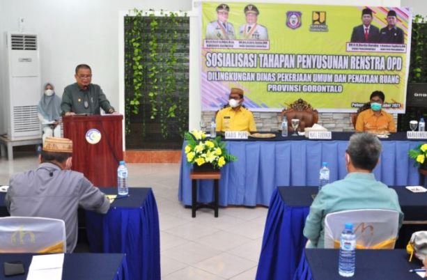 Sosialisasi Penyusunan Renstra PUPR Gorontalo dibuka Wakil Gubernur