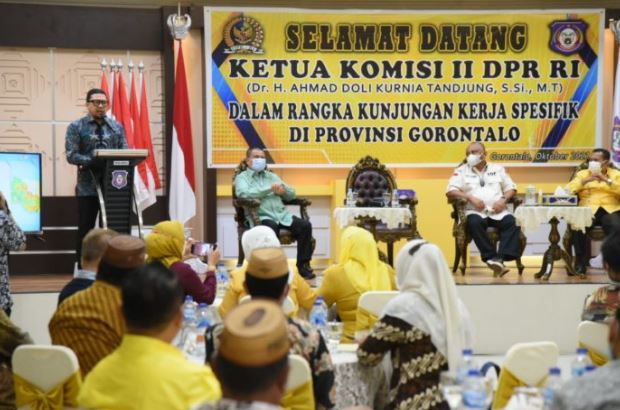 Usulan Lima DOB di Gorontalo dipaparkan ke Ketua Komisi II DPR RI