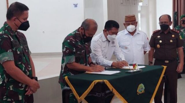 NPHD Pembangunan Secaba TNI di Gorontalo sudah Diteken