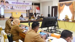 Idris Rahim Pimpin Rapat Koordinasi dan Evaluasi Serapan Anggaran