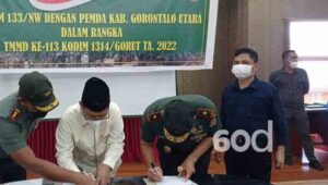 Thariq Modanggu Dukung Kegiatan TMMD Ke - 133 di Gorontalo Utara