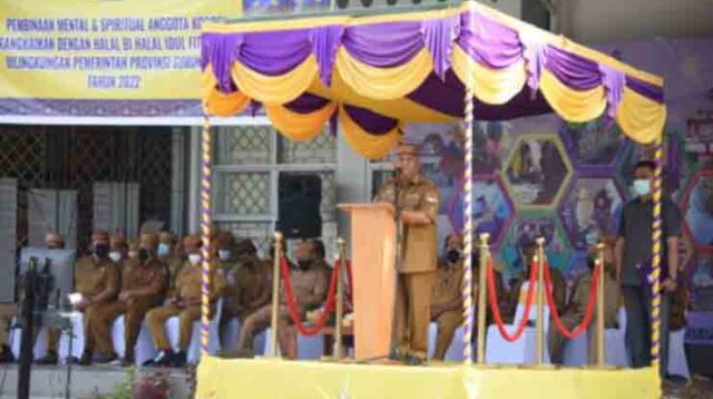 Apel Pasca Lebaran Idul Fitri, Rusli Habibie Sampaikan Salam Perpisahan
