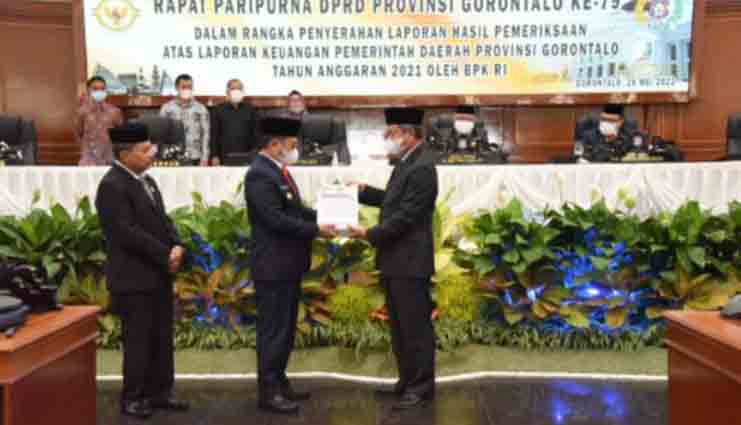 Provinsi Gorontalo Raih WTP 10 Kali Berturut-Turut