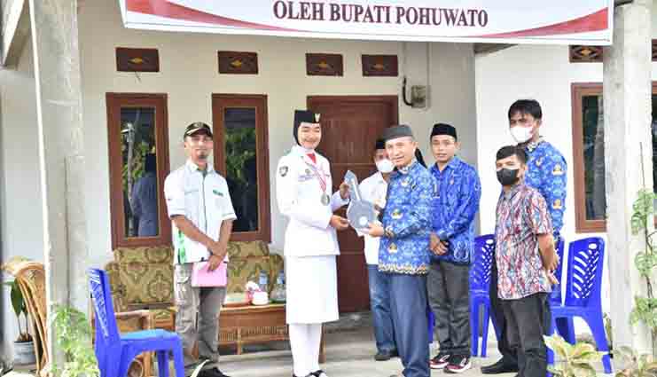 Rumah Anggota Paskibraka Nasional asal Pohuwato Selesai Direhabilitasi