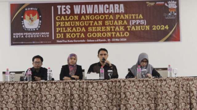 Seleski Anggota PPS Kota Gorontalo Masuk Tahap Akhir