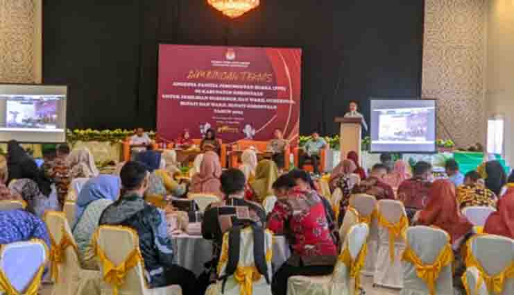 615 Anggota PPS se Kabupaten Gorontalo Ikut Bimbingan Teknis