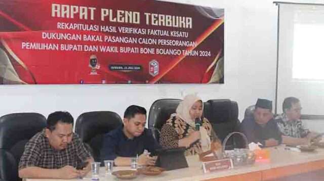 2 Bapaslon Perseorangan di Bone Bolango Belum Memenuhi Syarat