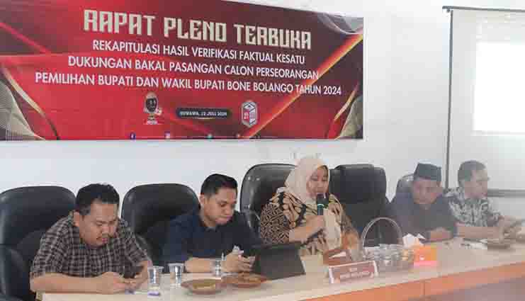 2 Bapaslon Perseorangan di Bone Bolango Belum Memenuhi Syarat
