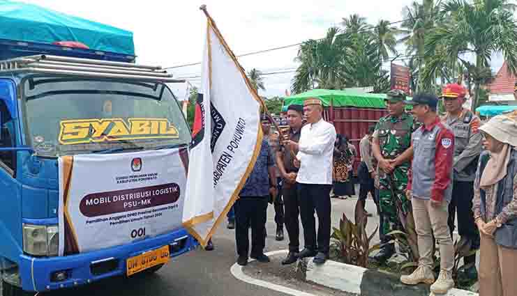 Jelang PSU Dapil Gorontalo 6, KPU Pohuwato mulai Distribusi Logistik