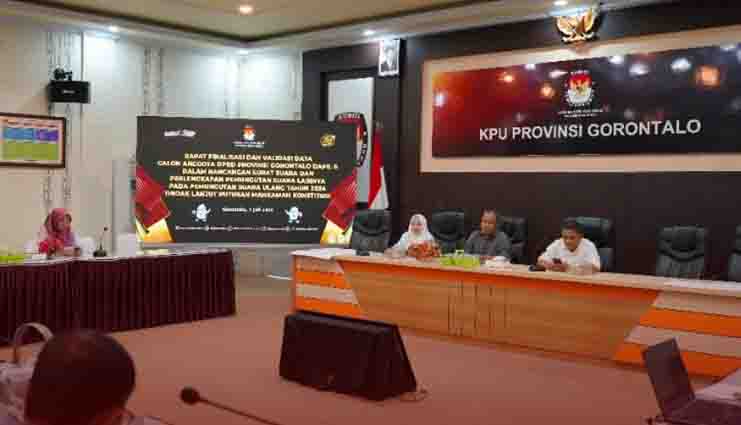 PSU Dapil Gorontalo 6, KPU gelar Rapat Finalisasi Data Caleg