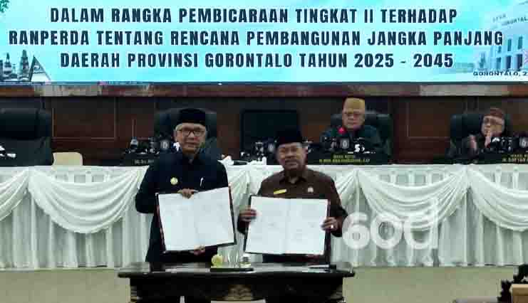 Ranperda RPJPD Provinsi Gorontalo 2025 - 2045 disetuji DPRD