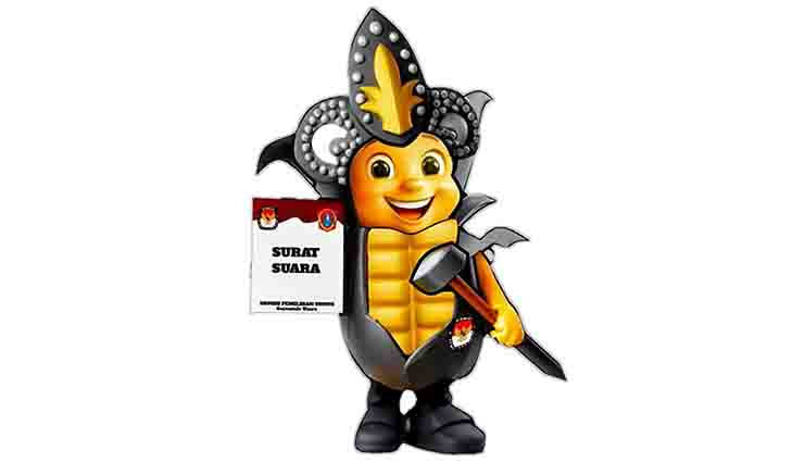 Tampak Maskot Pilkada 2024 KPU Gorontalo Utara