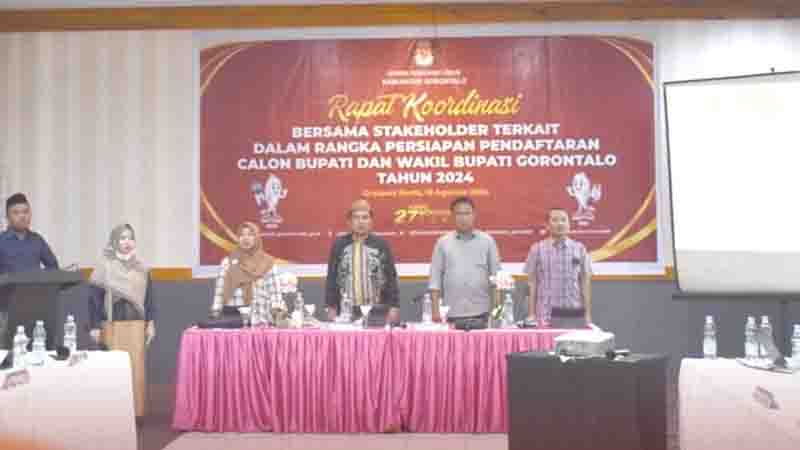 KPU Mulai Persiapkan Tahapan Pendaftaran Calon Bupati Gorontalo