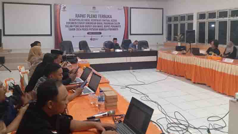 KPU Pohuwato Nyatakan Bapaslon Salahudin-Vicky Tidak Memenuhi Syarat
