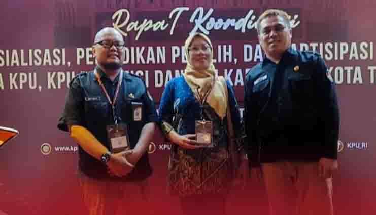 Komisioner KPU Gorontalo Utara Ikuti Rapat Kerja Nasional
